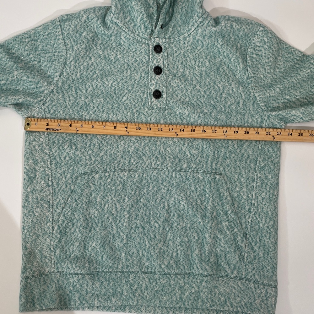 NWT L.L. Bean Fleece Henley Hoodie Size Large Super Soft And Cozy - Picture 5 of 9